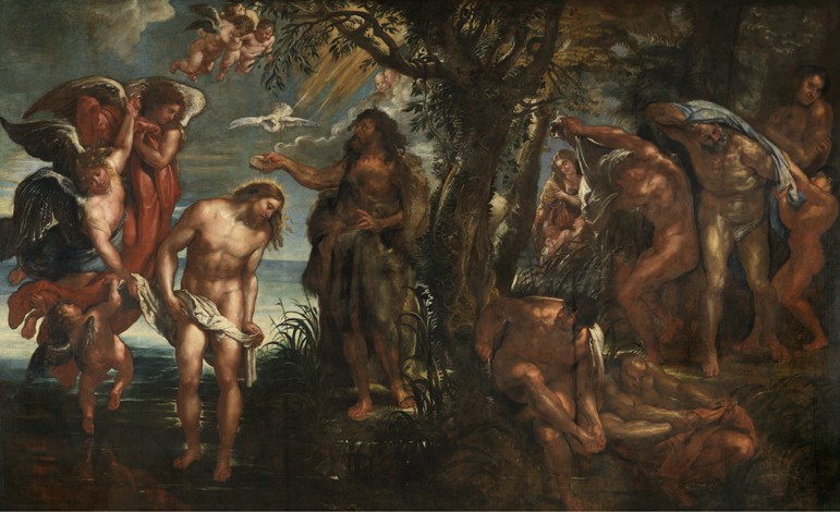 The Baptism of Christ from Peter Paul Rubens