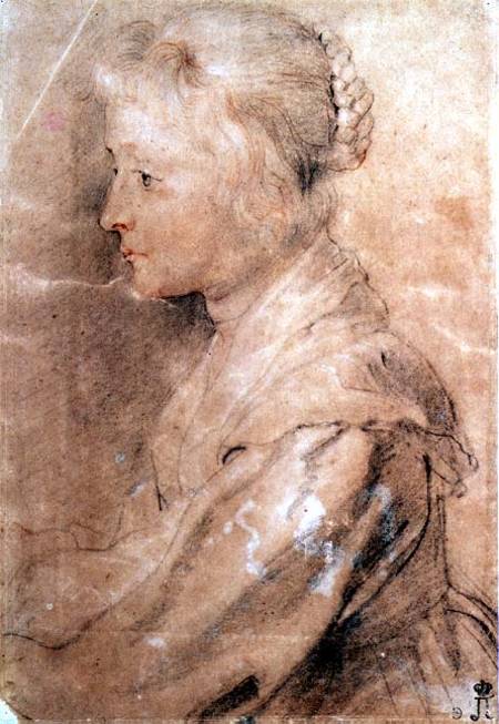 Portrait of the Daughter of Balthasar Gerbier d'Ouvilly, 1629 (black and white chalk, sanguine, pen from Peter Paul Rubens