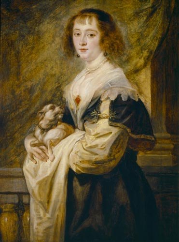 Bildnis einer Dame mit einem kleinen Hund. from Peter Paul Rubens