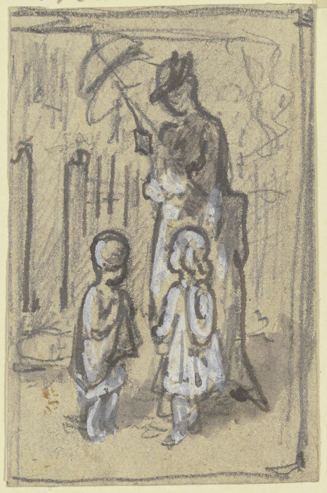 Figurenskizze: Dame und zwei Kinder from Philipp Rumpf