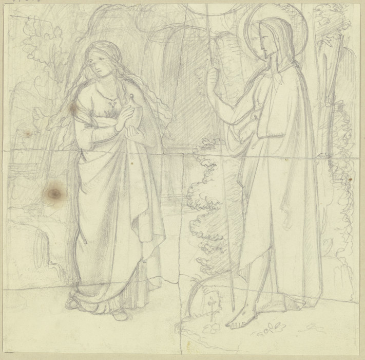 Christus und Magdalena (Ostermorgen) from Philipp Veit