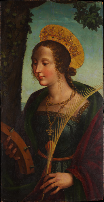 Die Heilige Katharina von Alexandrien from Piemonteser Meister um 1515