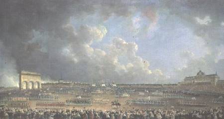 The Festival of the Federation at the Champ de Mars from Pierre Antoine Demachy