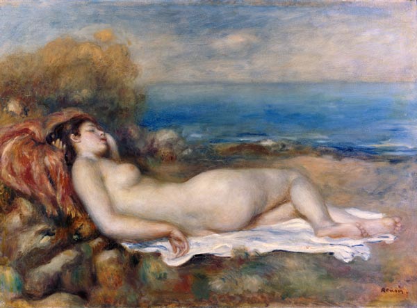 Ruhende Badende am Ufer des Meeres. from Pierre-Auguste Renoir