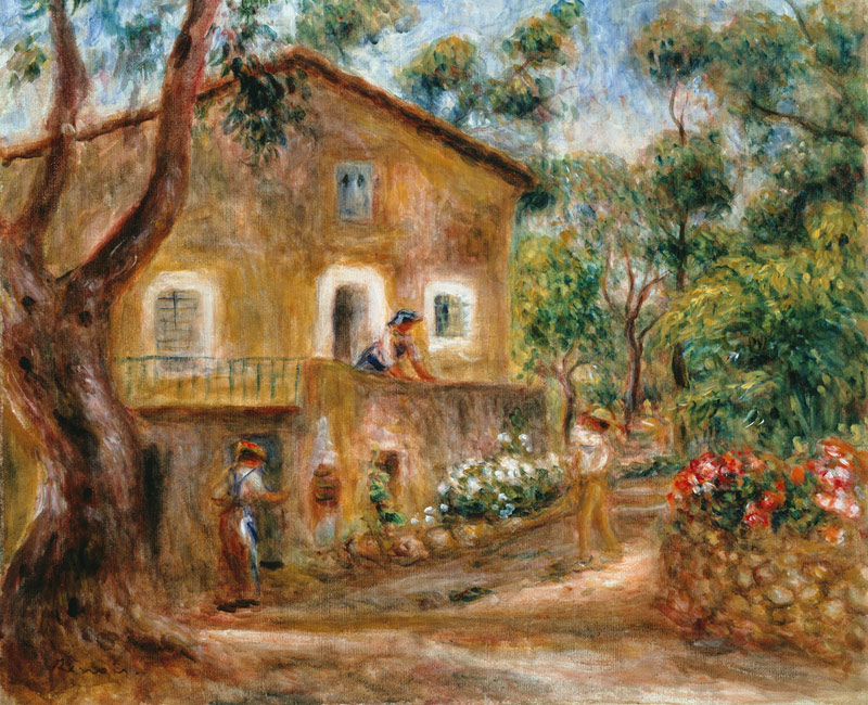 Das Maison de Collette in Cagnes. from Pierre-Auguste Renoir