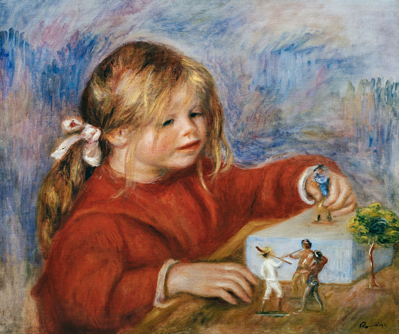 Die spielende Claude Renoir from Pierre-Auguste Renoir