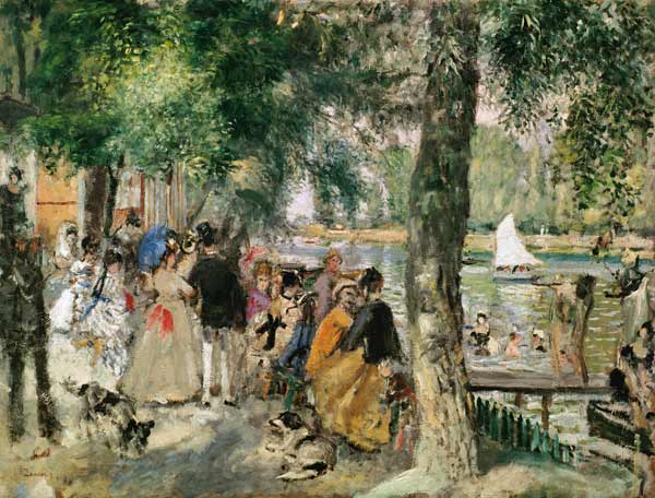 Bathing on the Seine or, La Grenouillere from Pierre-Auguste Renoir
