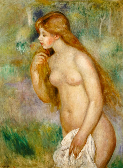 Die Badende im Grünen from Pierre-Auguste Renoir