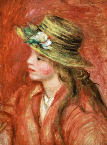 Junges Mädchen mit Strohhut from Pierre-Auguste Renoir
