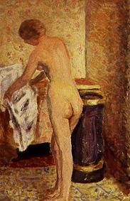 Stehender weiblicher Akt mit Handtuch. from Pierre Bonnard