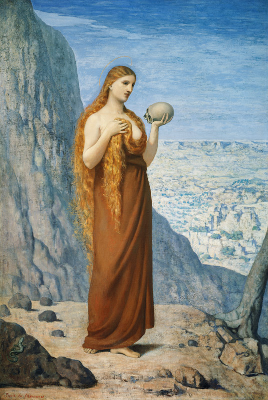 Die heilige Maria Magdalena in der Wüste from Pierre-Cécile Puvis de Chavannes