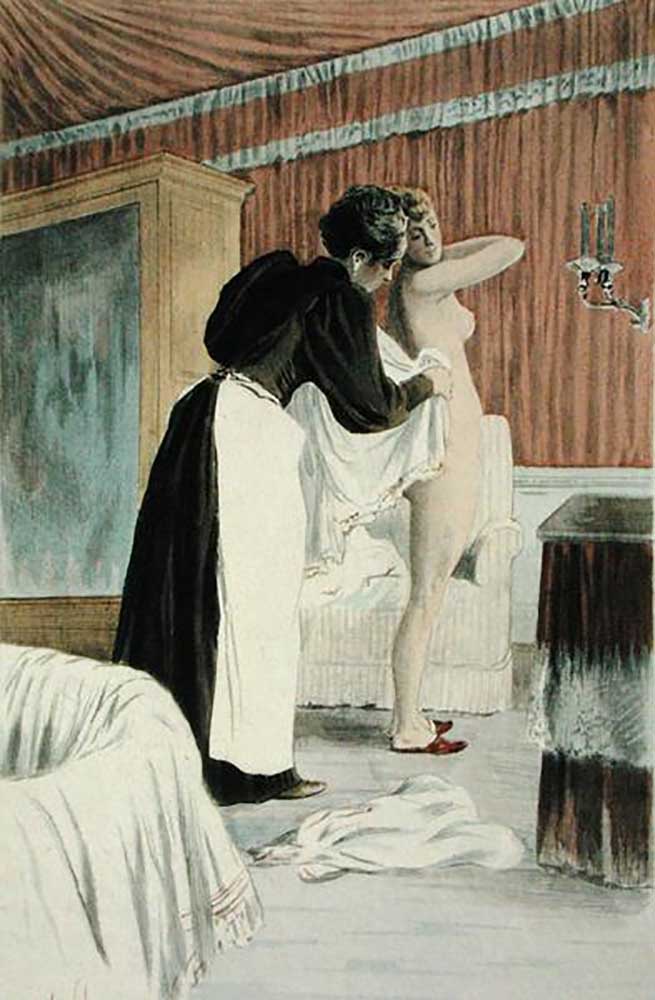 Die Waschwanne aus La Femme a Paris von Octave Uzanne, gestochen von F. Masse, 1894 from Pierre Vidal