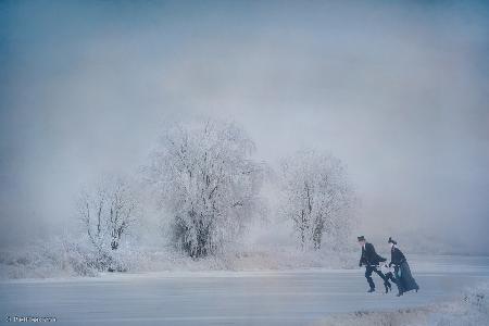 Traditionelles Eislaufen (Niederlande)