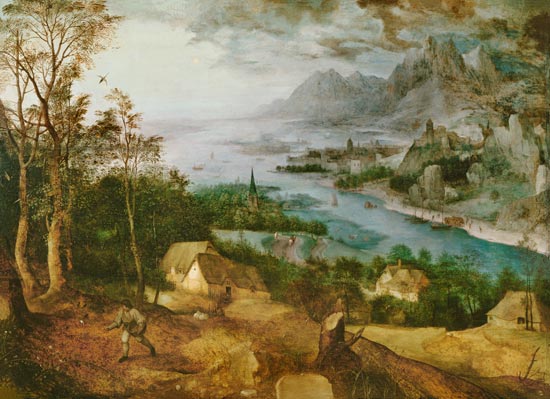 Flusslandschaft mit einem Sämann from Pieter Brueghel d. Ä.