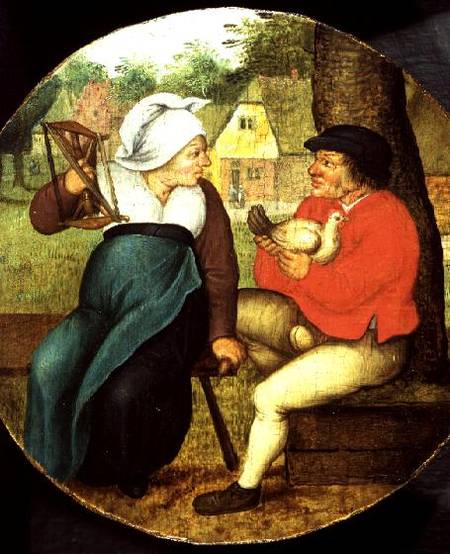 A Flemish Proverb (panel) from Pieter Brueghel d. J.