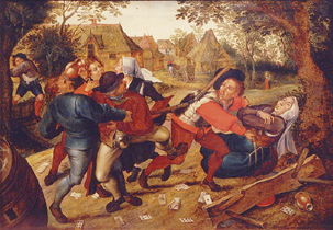Raufende Kartenspieler from Pieter Brueghel d. J.