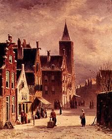 Winterliche holländische Stadt. from Pieter Gerard Vertin