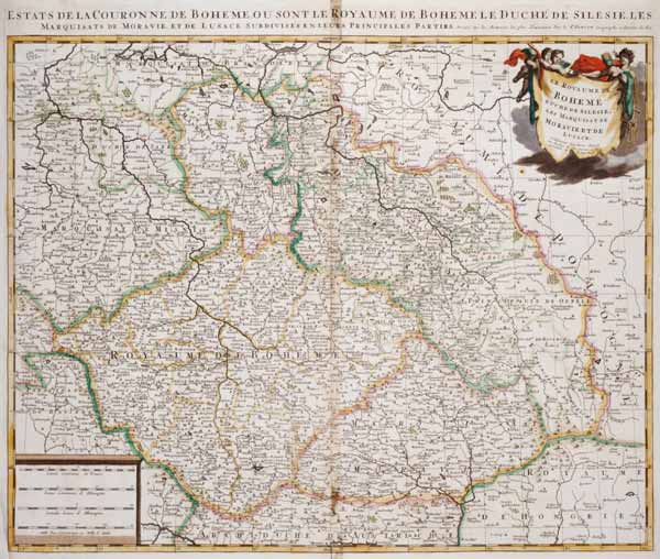 Landkarte von Böhmen, Mähren etc from Pieter Schenck