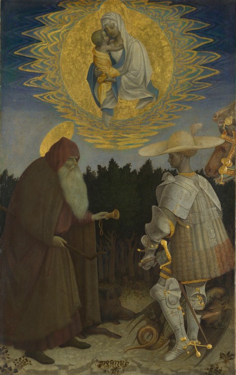 The Virgin and Child with Saints Anthony Abbot and George from Pisanello