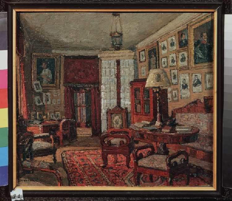 Das Lesezimmer im Haus von E. Boratynski from PjotrIwanowitsch Petrowitschew