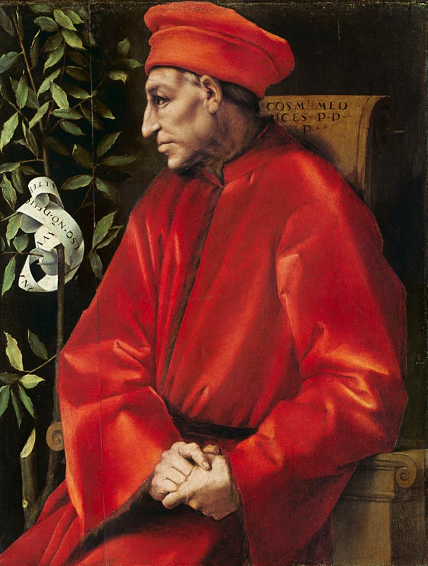 Bildnis von Cosimo de  Medici d.Ä. from Pontormo,Jacopo Carucci da
