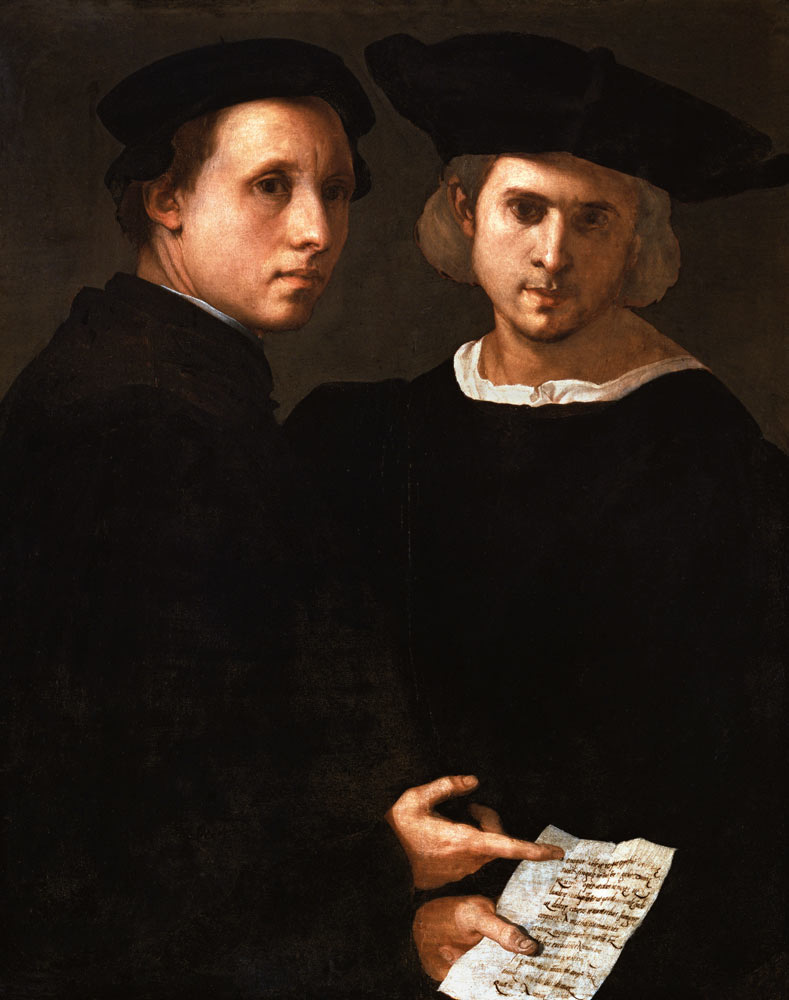 The Two Friends from Pontormo,Jacopo Carucci da
