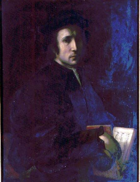 Portrait of the Musician Francesco dell'Ajolle from Pontormo,Jacopo Carucci da