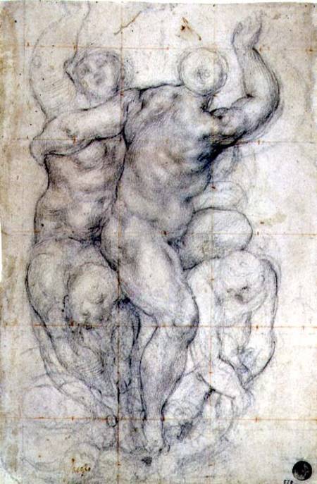 Study for a Group of Nudes from Pontormo,Jacopo Carucci da