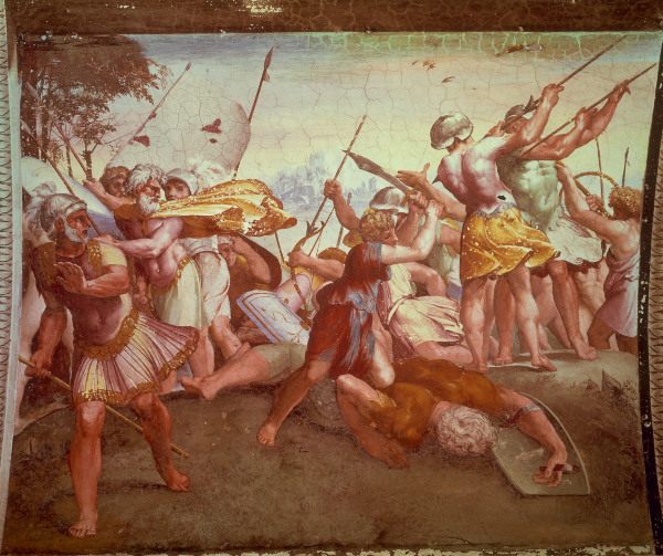 Raphael / David and Goliath / c.1515 from (Raffael) Raffaello Santi