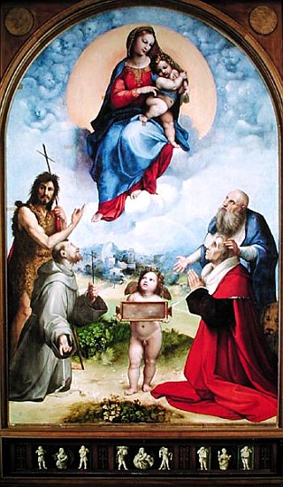 The Foligno Madonna, c.1511-12 from (Raffael) Raffaello Santi