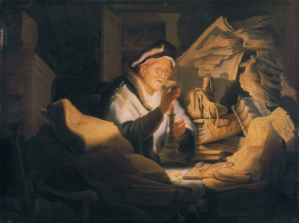 Das Gleichnis vom Reichen (Der Geldwechsler) from Rembrandt van Rijn