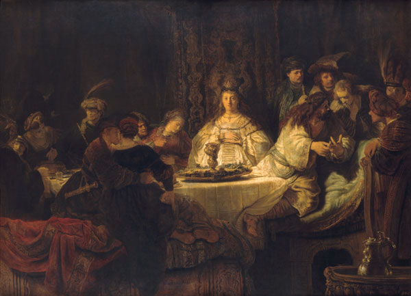 Simson, an der Hochzeitstafel from Rembrandt van Rijn