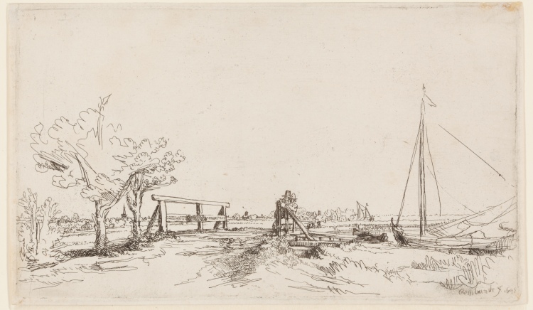 Die Brücke des Jan Six from Rembrandt van Rijn