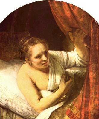Hendrickje Stoffels im Bett from Rembrandt van Rijn