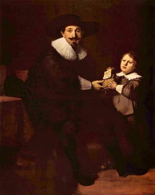Jean Pellicorne und sein Sohn Kaspar from Rembrandt van Rijn