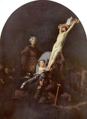 Kreuzaufrichtung from Rembrandt van Rijn