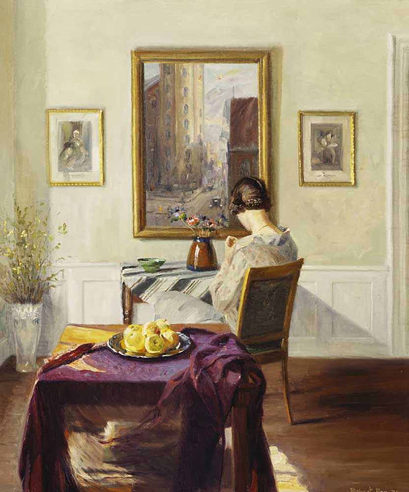 Eine Frau in einem Interieur, 1936 from Robert Panitzsch