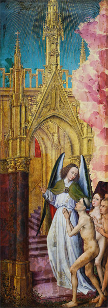 Altar des Jüngsten Gerichts, Hölle (li. Flügel) u. Paradies (re Flügel) from Rogier van der Weyden