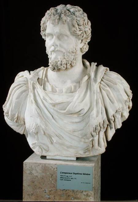 Bust of Septimus Severus (145-211) from Roman