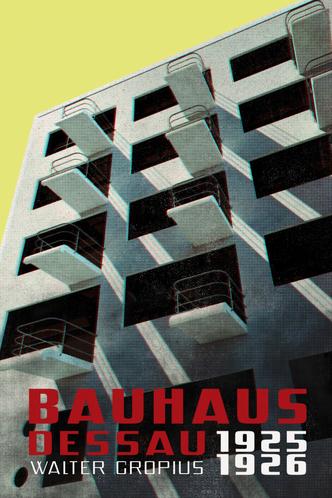 Bauhaus Dessau Architektur im Vintage-Magazin-Stil VIII from Rosana Laiz Blursbyai