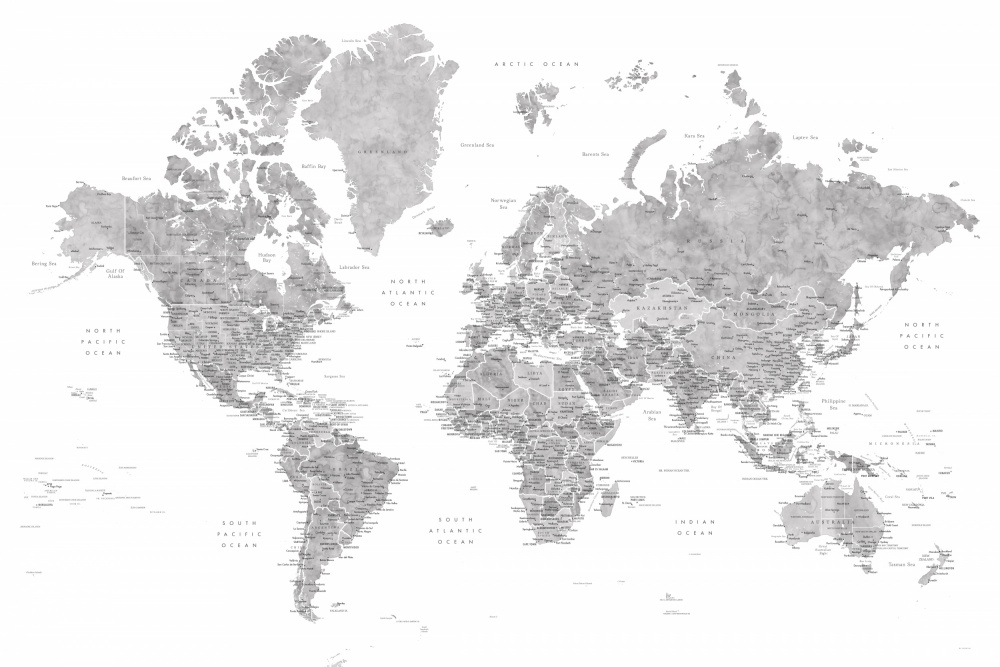 Detaillierte Weltkarte mit Städten,Jimmy from Rosana Laiz Blursbyai