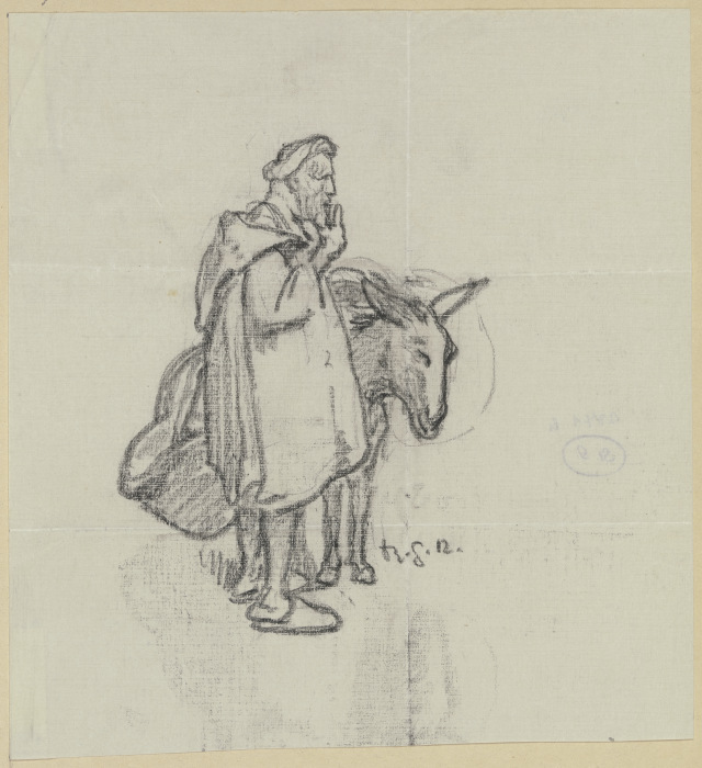 Ein Mann mit einem Esel from Rudolf Gudden