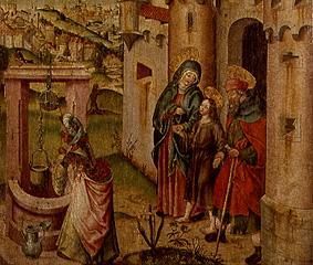 Jesus mit seinen Eltern auf dem Heimweg from Rudolf Stahel