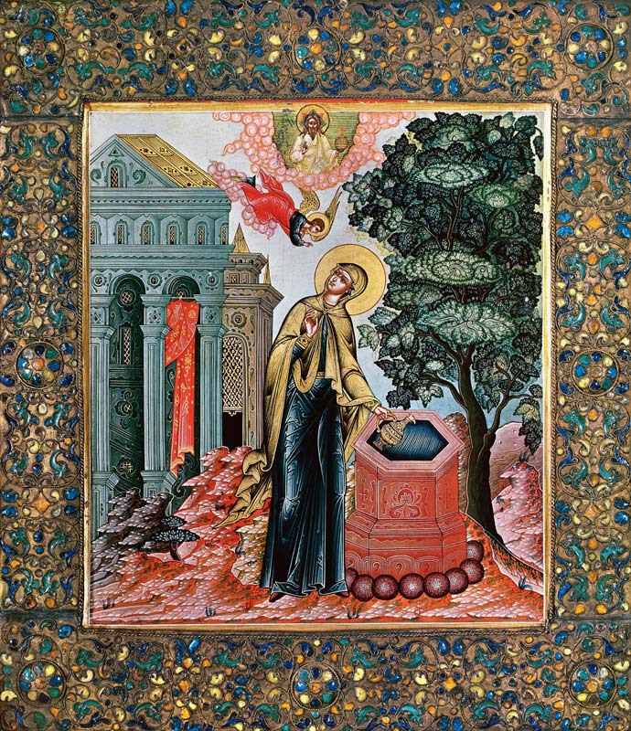 Annunciation at the Fountain from Russian School