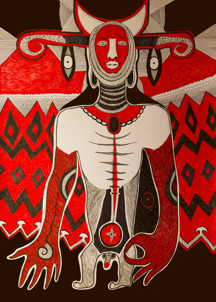 Red Warrior from Sabina  Nedelcheva-Williams