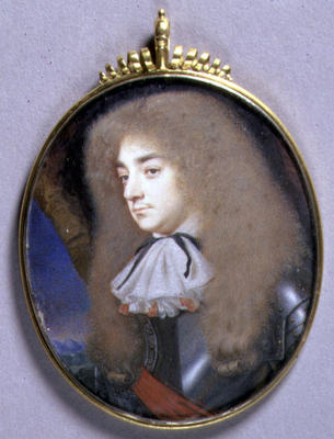 Portrait Miniature of a Man in Armour, c.1660 (w/c on vellum on card) from Samuel Cooper