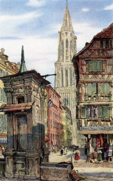 Straßburg, Münster from Samuel Prout