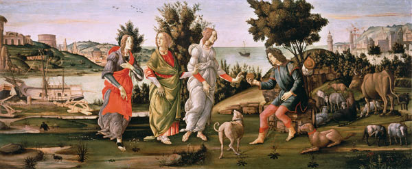 S.Botticelli, Urteil des Paris from Sandro Botticelli
