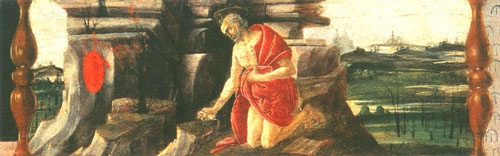 Der büßende Hieronymus (Predella des San Marco-Altars) from Sandro Botticelli