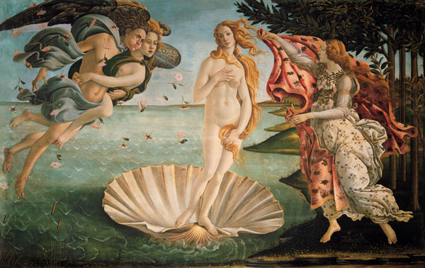Die Geburt der Venus (Auch die Schaumgeborene oder La nascita de Venere) from Sandro Botticelli